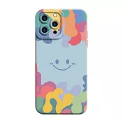 【立元】TPU微笑手機防摔殼 iPhone 16 plus 藍色