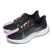 Nike 慢跑鞋 Wmns Pegasus Plus 女鞋 黑 藍 針織 氣墊 緩震 運動鞋 FQ7261-003