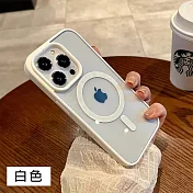 【立元】馬卡龍硅膠磁吸式手機殼 硅膠防摔殼 iPhone 16 pro MAX 白色