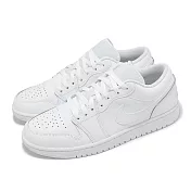 Nike 休閒鞋 Air Jordan 1 Low 男鞋 白 全白 一代 AJ1 553558-136