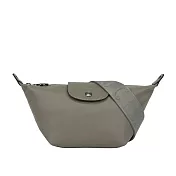 LONGCHAMP Le Pliage Xtra XS 小牛皮迷你餃子斜背包 (斑鳩灰)