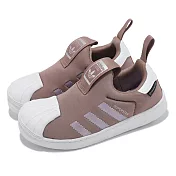 adidas 休閒鞋 Superstar 360 C 中童 紫粉 白 緩衝 小朋友 貝殼頭 運動鞋 愛迪達 GY9178