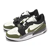 Nike 休閒鞋 Air Jordan Legacy 312 Low 男鞋 黑 橄欖綠 低筒 復古 爆裂紋 CD7069-120