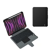 NILLKIN Apple iPad 10.9 (2022/10代) 悍能鍵盤保護套(悍靈磁吸背光版) 實體鍵盤套 藍牙鍵盤 臺灣版 注音倉頡 -黑色