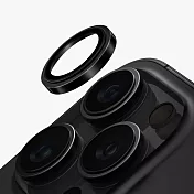 UNIQ OPTIX iPhone16Pro/16ProMax 藍寶石+不鏽鋼鏡頭貼 黑色