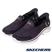SKECHERS GO WALK 7 女 健走鞋 粉紅絲帶限定款 黑-125255WBKMT US7.5 黑色