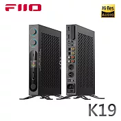 FiiO K19桌上型旗艦解碼耳機功率擴大機-午夜黑