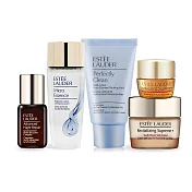 ESTEE LAUDER 雅詩蘭黛 年輕煥採旅行組[潔面乳+原生露+特潤+膠原眼霜+膠原霜]-公司貨