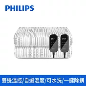 【PHILIPS 飛利浦】加大雙人電熱毯 自選溫度/可水洗 AHR3144ED 180x200cm