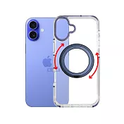 VOORCA 非凡360系列 iPhone 16 Plus 6.7吋 旋轉磁吸立架 軍規防摔保護殼 海軍藍