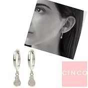 CINCO 葡萄牙精品 GOLDIE EARRINGS 925純銀 迷你銀塊耳環