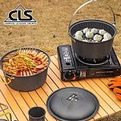 【韓國CLS】戶外露營多功能鍋 贈蒸格/烤肉/野餐/野炊/露營/登山(兩款任選) 吊鍋款