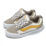 Vans 休閒鞋 Knu Skool 男鞋 女鞋 棕 黃 厚鞋舌 格紋鞋帶 VN0009QC0BP