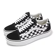 Vans 休閒鞋 Old Skool Plat 男鞋 女鞋 黑 白 棋盤格 厚底 增高 經典 麂皮 VN0A3B3UHRK