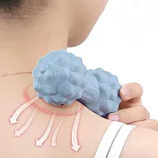 【E.dot】健身舒緩筋膜彈力按摩球 (花生球) 藍色