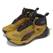 Puma 越野跑鞋 Explore Nitro Mid GTX 男鞋 黃 黑 防水 雙層中底 抓地 戶外 運動 37786003