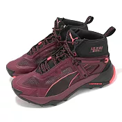 Puma 越野跑鞋 Explore Nitro Mid GTX Wns 女鞋 紅黑 防水 雙層中底 抓地 戶外 37786103