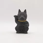 【木酢達人x泥研製所】 炭錢帶財來富狗狗8cm 備長炭黑 來富 來富