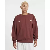 NIKE AS M NK CLUB OVERSIZED CREW OP 男 長袖上衣-HQ2962231 3XL 棕色