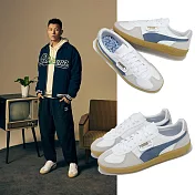 Puma 休閒鞋 Palermo Lth 男鞋 女鞋 白藍 麂皮 膠底 情侶鞋 德訓鞋 E.SO 瘦子同款 39646414