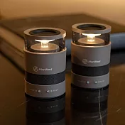 日本 MoriMori LED W Speaker 戶外無線藍牙氛圍燈音響2入組 鎌倉灰 鎌倉灰