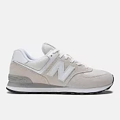 New Balance [ML574EVW] 男女 復古鞋 運動 經典 復古 574系列 舒適 緩震 反光 穿搭 燕麥白