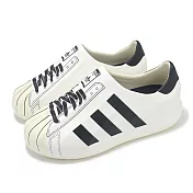 adidas 休閒鞋 adiFom Superstar 男鞋 白 黑 懶人鞋 假鞋帶 套入式 貝殼鞋 愛迪達 JP5678