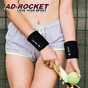 【AD-ROCKET】極致舒適透氣專業護腕/網球/重訓/籃球(兩色任選)(超值兩入組) 黑色2入