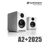 Audioengine A2+ 2025升級版 主動式立體聲藍牙書架喇叭-白色款