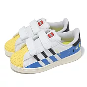 adidas x LEGO Superstar CF I 小童 童鞋 樂高 聯名 魔鬼氈 寶寶鞋 學步鞋 愛迪達 IF2913