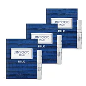 JIMMY CHOO 酷藍男性淡香水(2ml)X3-隨身針管試香-公司貨