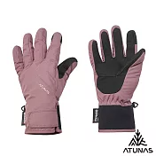 【ATUNAS 歐都納】中性款防水保暖手套A1AG2502N- M 玫瑰紫