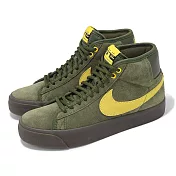 Nike x Antihero Zoom Blazer Mid QS 聯名滑板鞋 男鞋 綠 黃 麂皮 中休閒鞋 HM5838-300