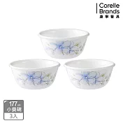 【美國康寧 CORELLE】春晨藍花3件式177ml小羹碗組-C03