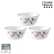 【美國康寧 CORELLE】嫣紅微風3件式177ml小羹碗組-C03