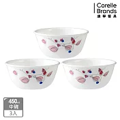 【美國康寧 CORELLE】嫣紅微風3件式450ml中式碗組-C04