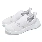 adidas 休閒鞋 Puremotion Adapt SPW 女鞋 白 彈力帶 緩衝 運動鞋 愛迪達 ID4430