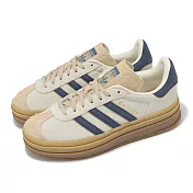 adidas 休閒鞋 Gazelle Bold W 女鞋 米白 棕 三條紋 厚底 增高 粗毛尼 愛迪達 JQ5126