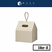 【LIKE-IT】小屋形衛生紙盒 共2色 -  米色 | 鈴木太太公司貨