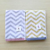 CHEVRON今治時尚長巾 2入組 恬靜灰+花草綠