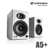 Audioengine A5+ 主動式立體聲藍牙書架喇叭-白色款