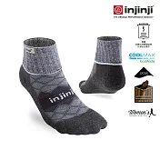 injinji 女 Runner全方位防護跑襪 XS-S 灰色