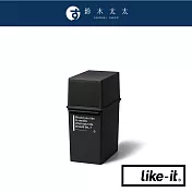 【LIKE-IT】CAFE STYLE 前開式矮版可疊垃圾桶 17L 共4色-  竹炭黑 | 鈴木太太公司貨