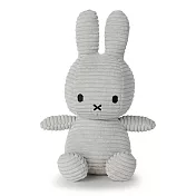 BON TON TOYS Miffy米菲兔ECO燈芯絨填充玩偶-23cm (柔和灰)