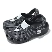 Crocs x 怪誕城之夜 洞洞鞋 Classic Clog K 中童 黑 小朋友 聯名 涼拖鞋 休閒鞋 卡駱馳 21056290H 20cm MULTI