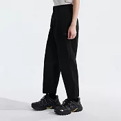 The North Face W HIGH WAIST COTTON PANT - AP 女吸濕排汗防曬 休閒長褲-NF0A89YGJK3 4 黑色