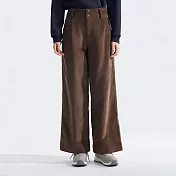 The North Face W HIGH WAIST CORD PANT - AP燈芯絨 女休閒長褲-NF0A8AHR1OI 6 棕色