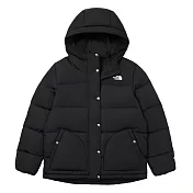 The North Face W PUFFY ALINE DOWN JACKET - AP 女連帽羽絨外套-NF0A8DMMJK3 L 黑色