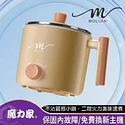 MOLIJIA 魔力家 M28 雙層防燙不沾快煮鍋1.8L (璀璨金)