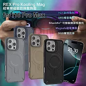 JTLEGEND REX Pro Kooling Mag 超軍規 for iPhone16 Pro Max (石墨烯散熱+磁吸)防摔散熱殼  黑色